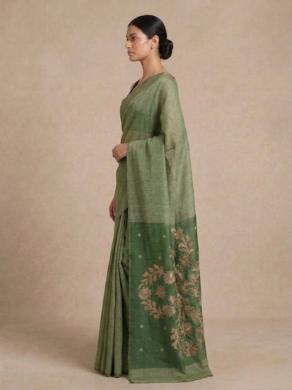 Linen Silk Jamdani