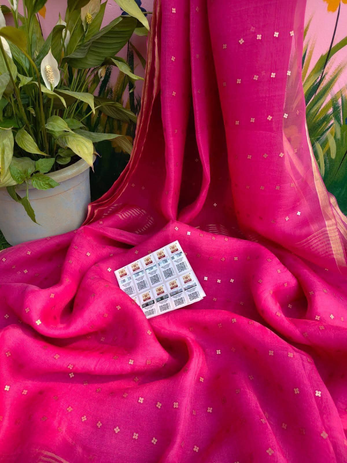 Resham silk saree