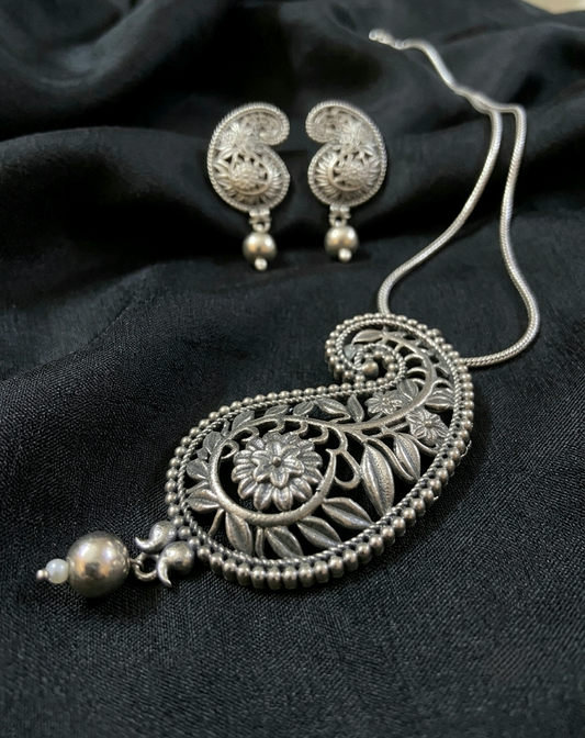 Aam kalka premium silver polish jewelry set