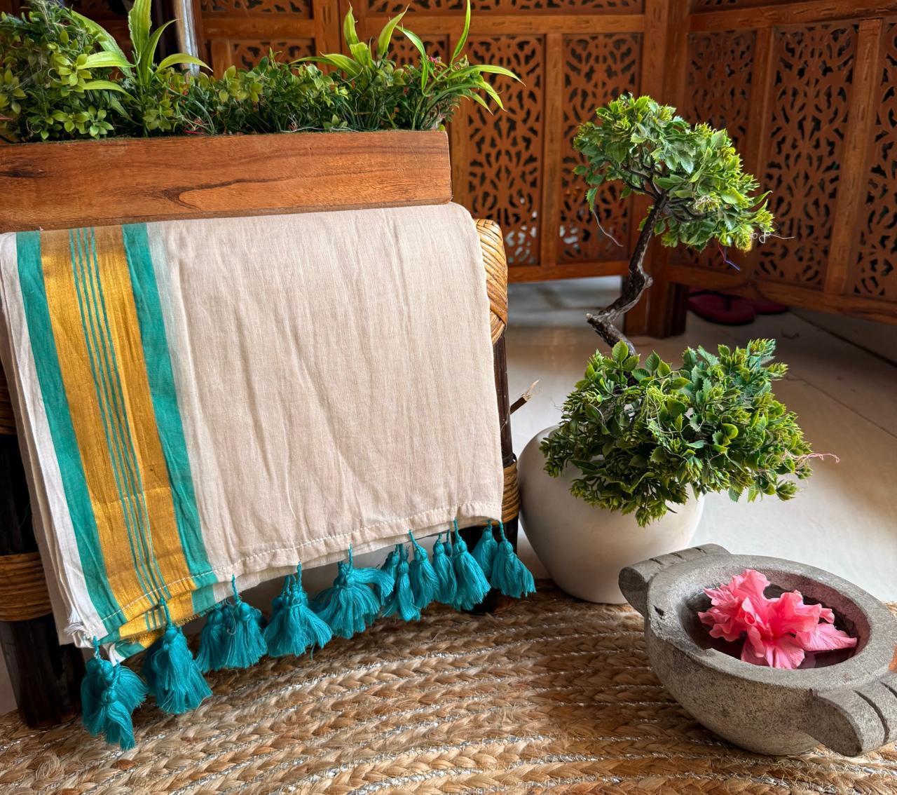 HANDSPUN cotton saree