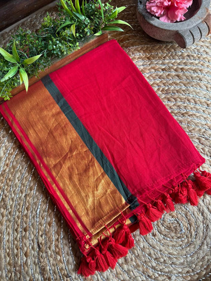 HANDSPUN cotton saree
