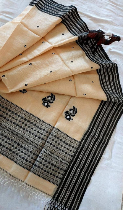 Tussar Jamdani saree