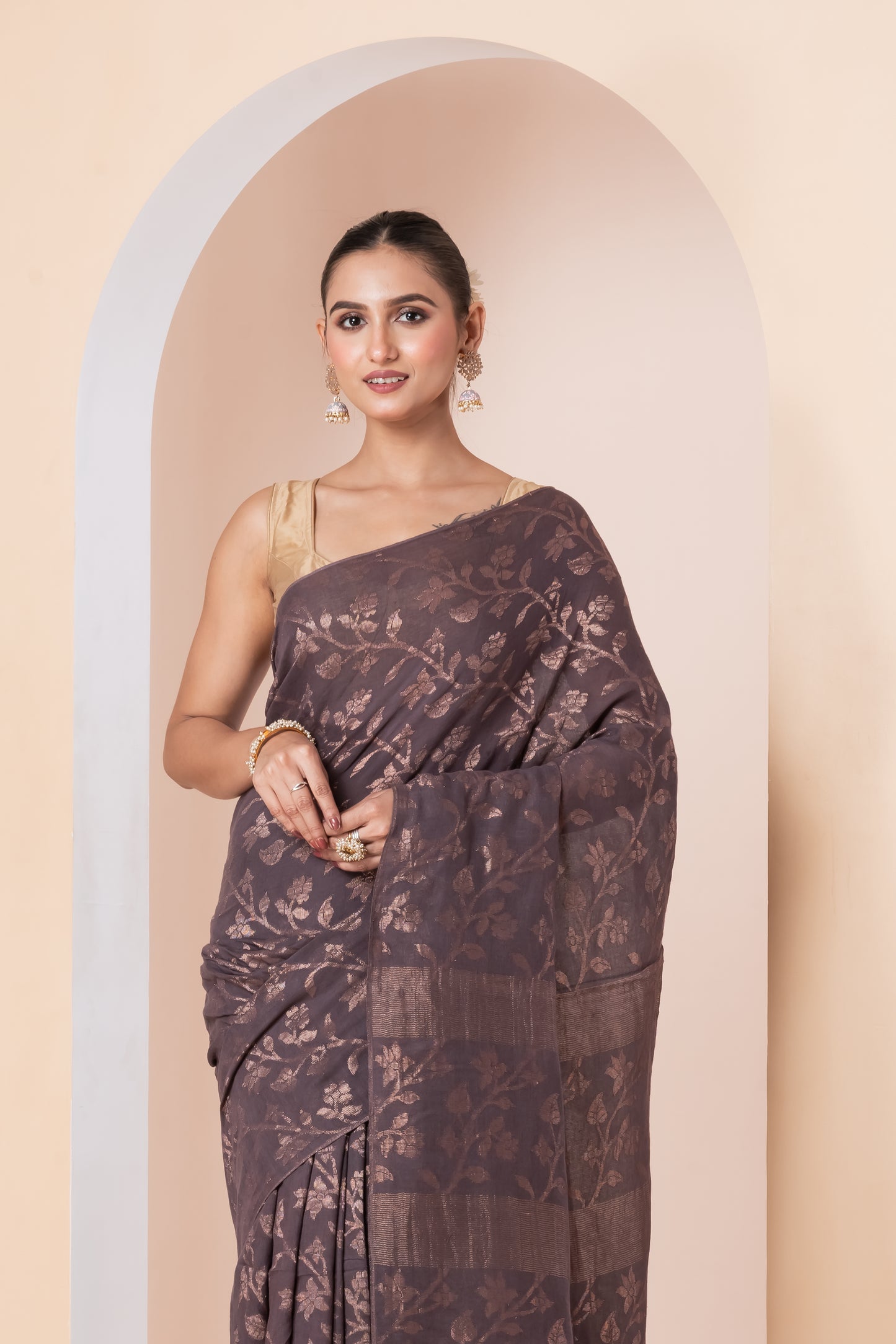 Cotton Linen Saree