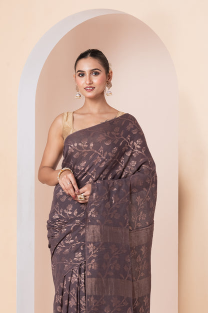 Cotton Linen Saree