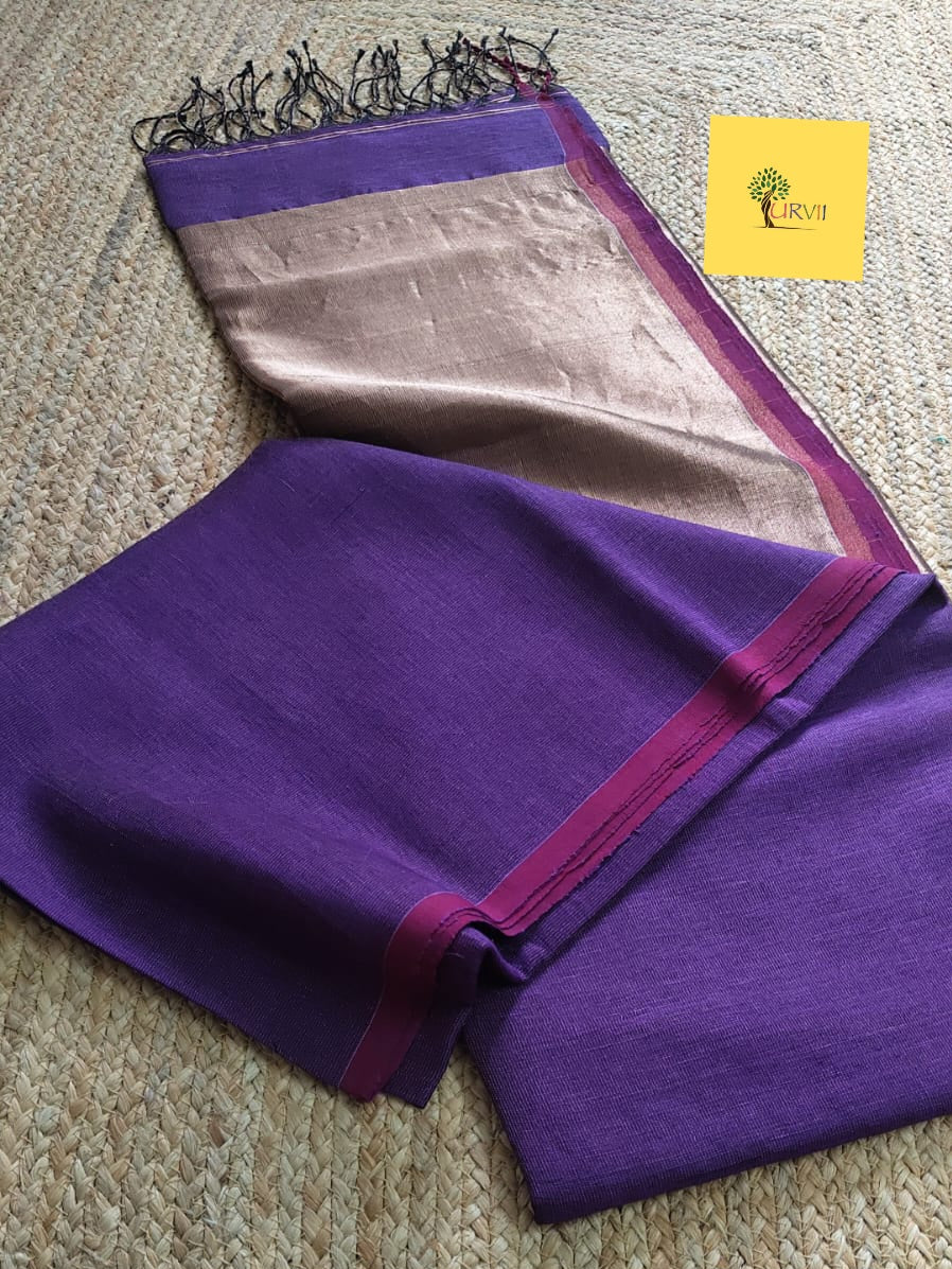 Tissue  Linen Sarees