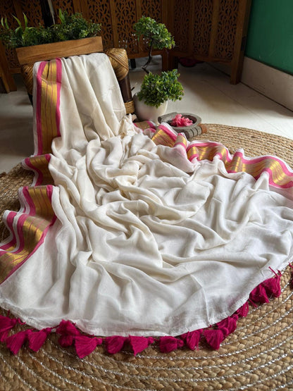 HANDSPUN cotton saree
