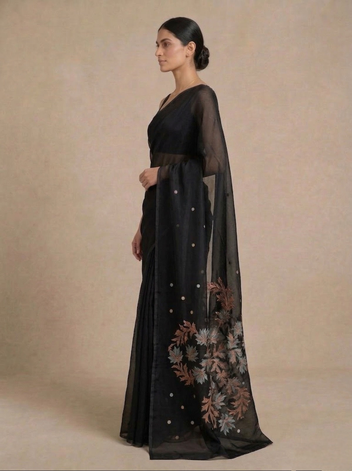 Linen Silk Jamdani