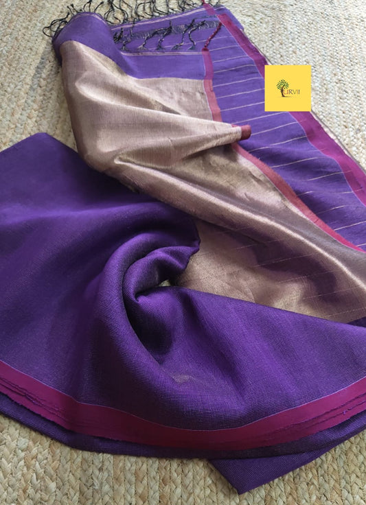 Tissue  Linen Sarees