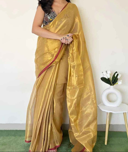 Tissue Cotton sarees