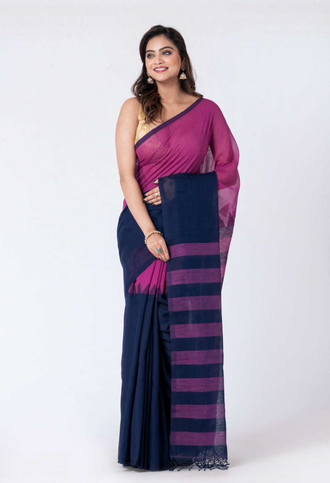 Handspun Khadi Cotton Saree