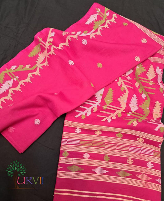 Handloom cotton jamdanis