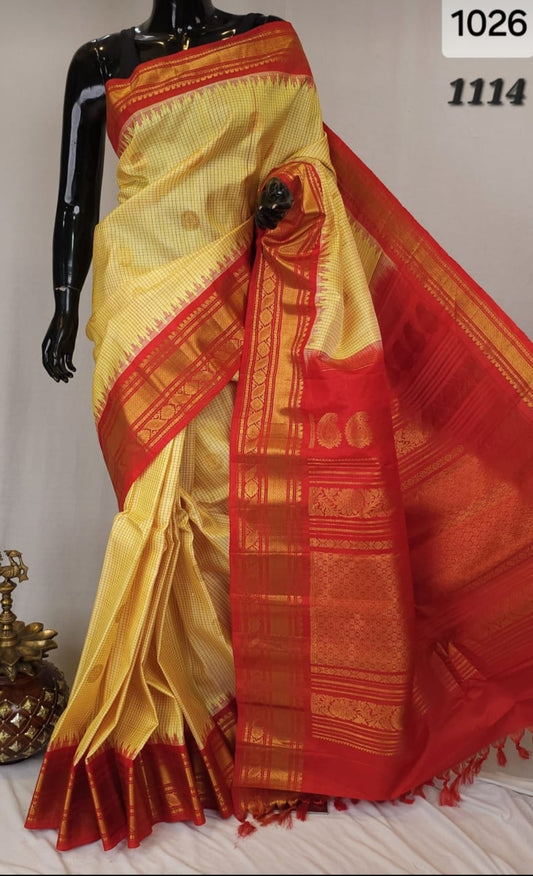 Pure Gadwal silk saree