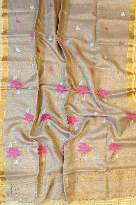 Tissue Linen Sarees