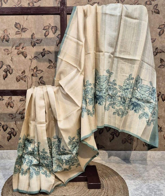 Tussar silk saree