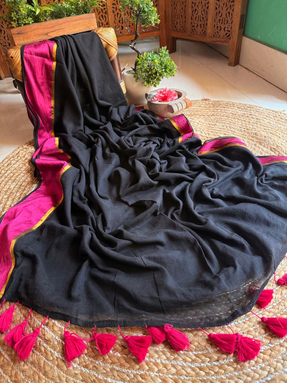 HANDSPUN cotton saree