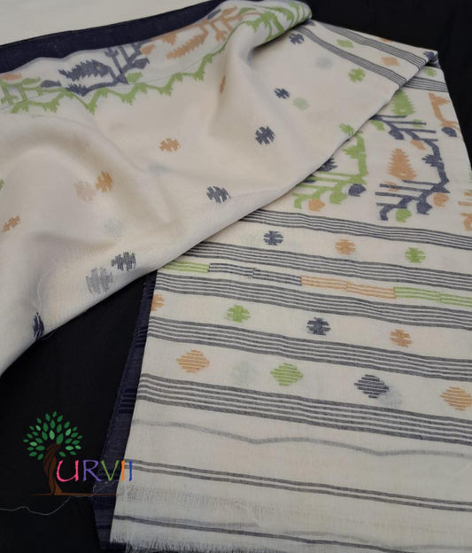 Handloom cotton jamdanis