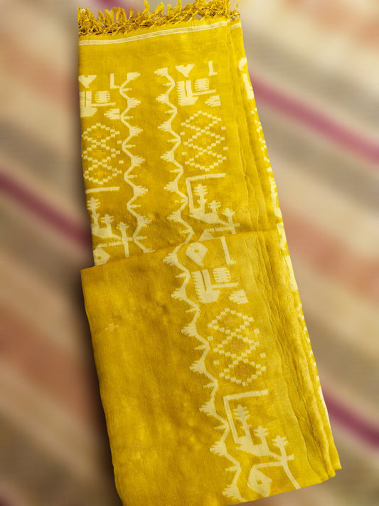 Tussar Jamdani saree