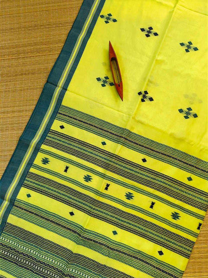 Handspun bhujoudi cotton saree