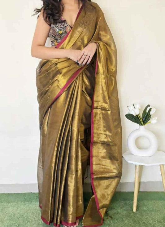 Tissue Cotton sarees