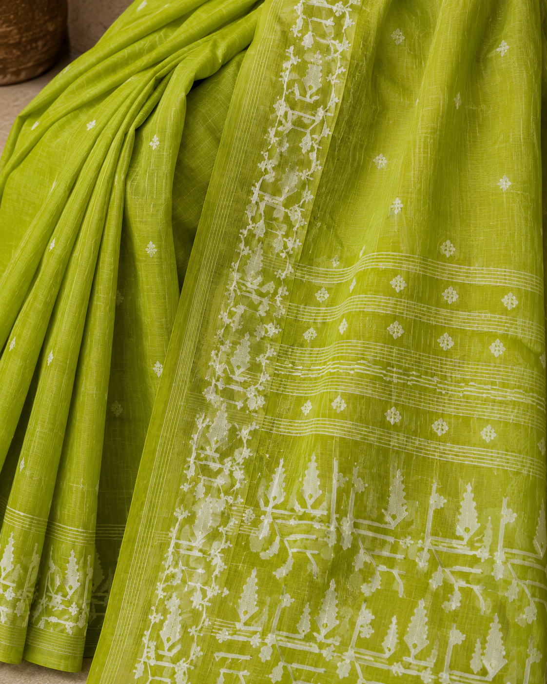 Handloom cotton jamdanis