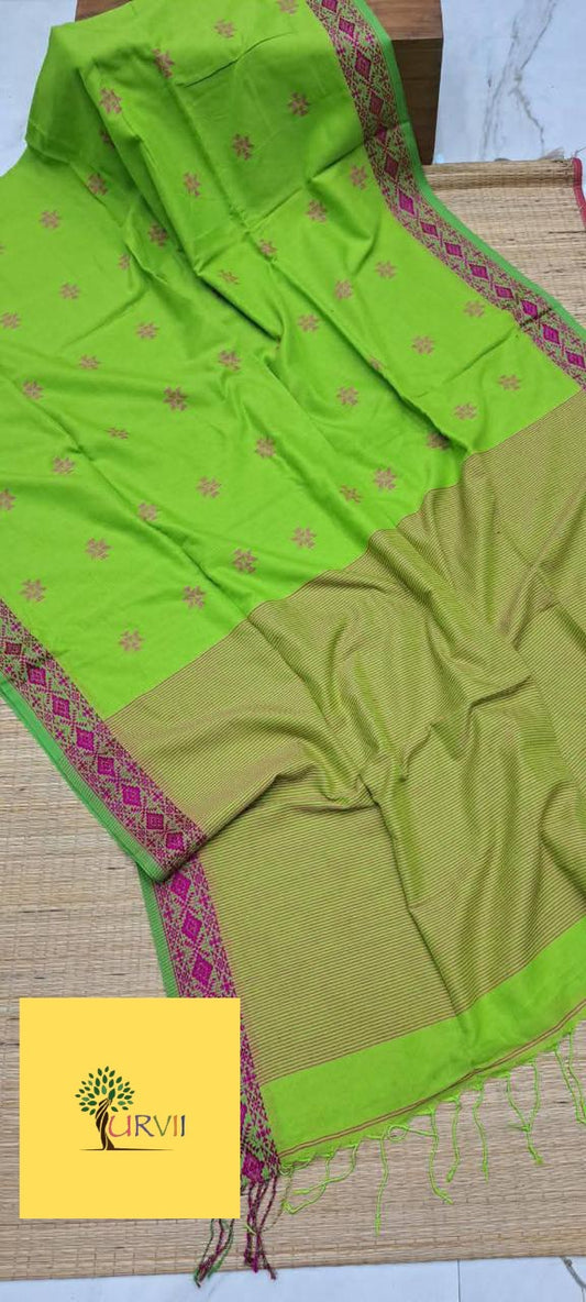 Handspun charkha khadi saree