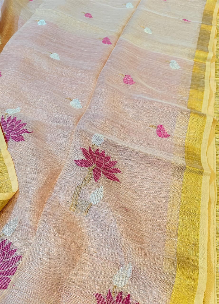 Tissue Linen Sarees