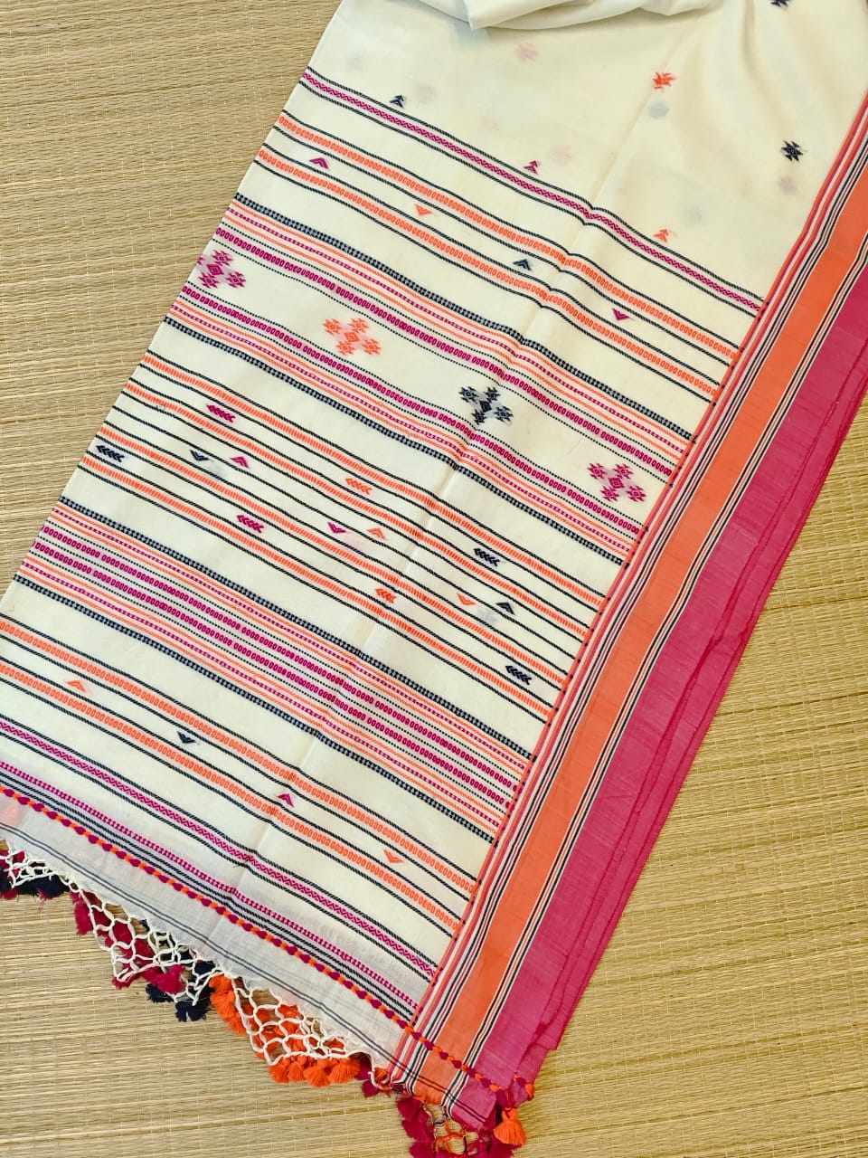 Handspun bhujoudi cotton saree