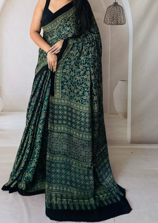 Ajrakh Printed Modal Silk