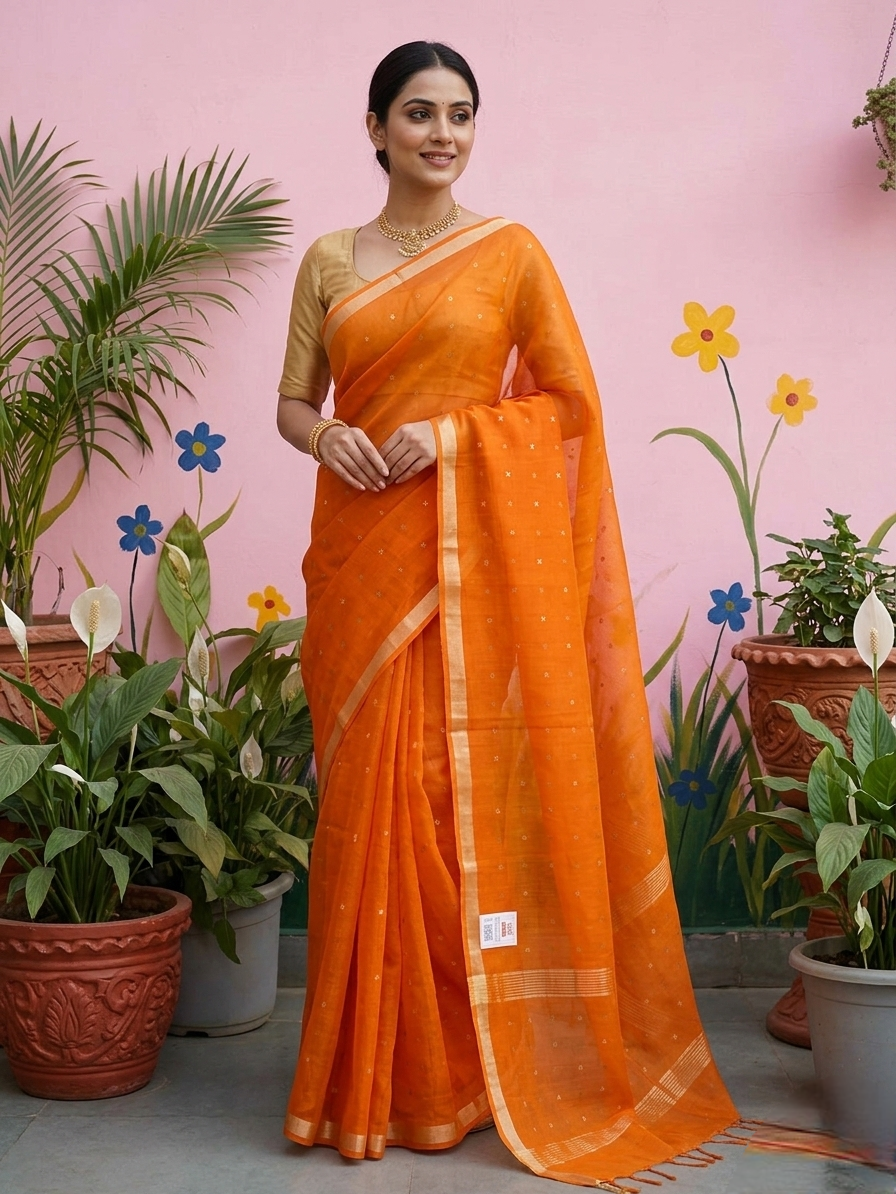 Resham silk saree