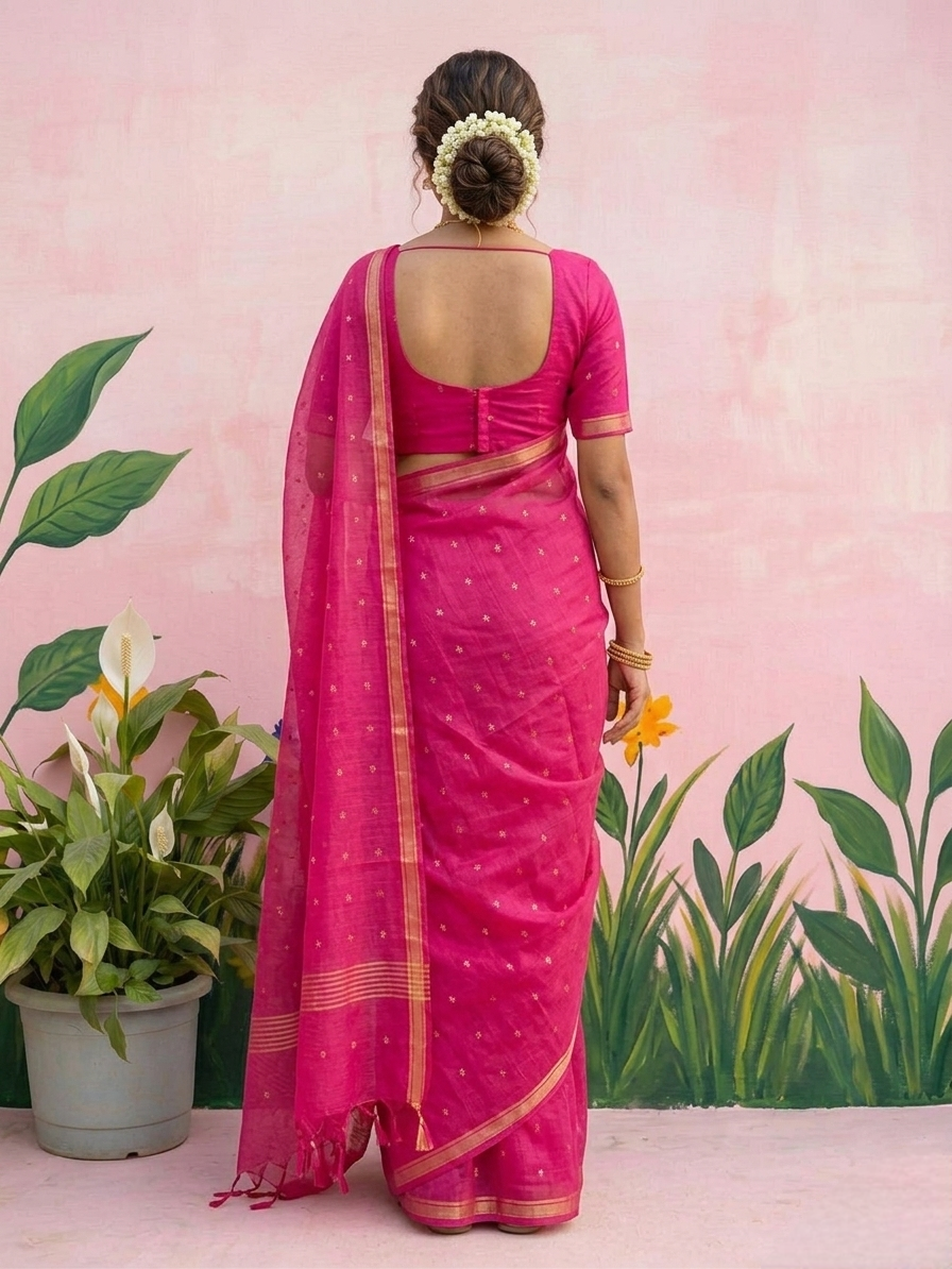Resham silk saree