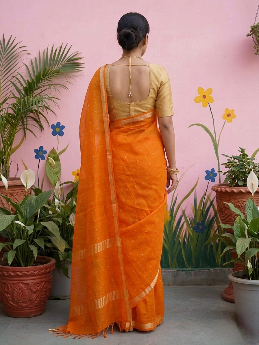 Resham silk saree