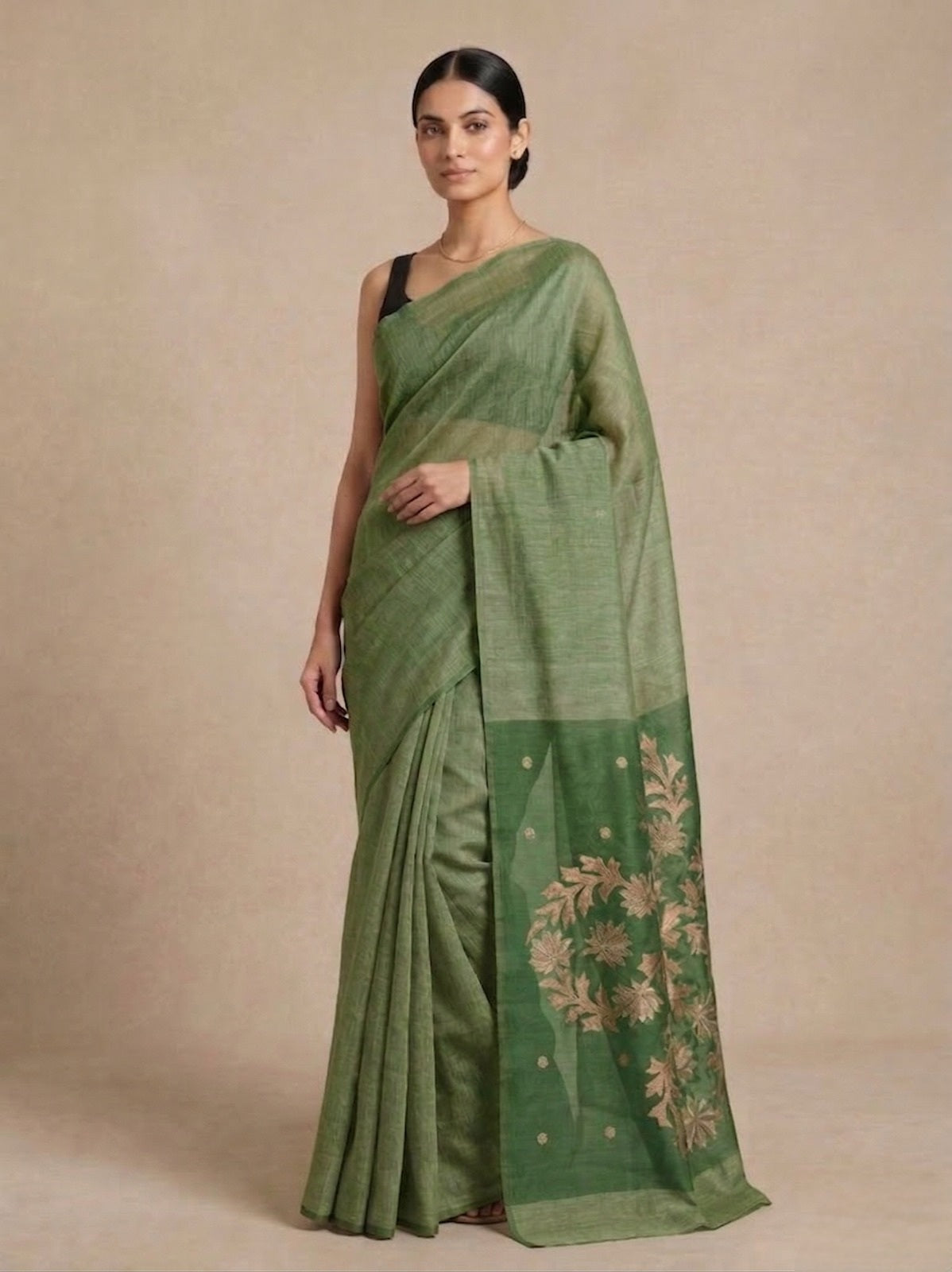 Linen Silk Jamdani