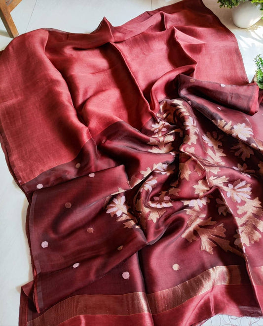Linen Silk Jamdani