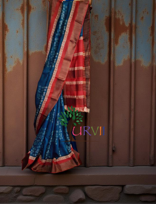 Tussar silk saree