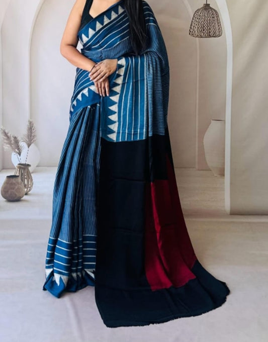 Ajrakh Printed Modal Silk
