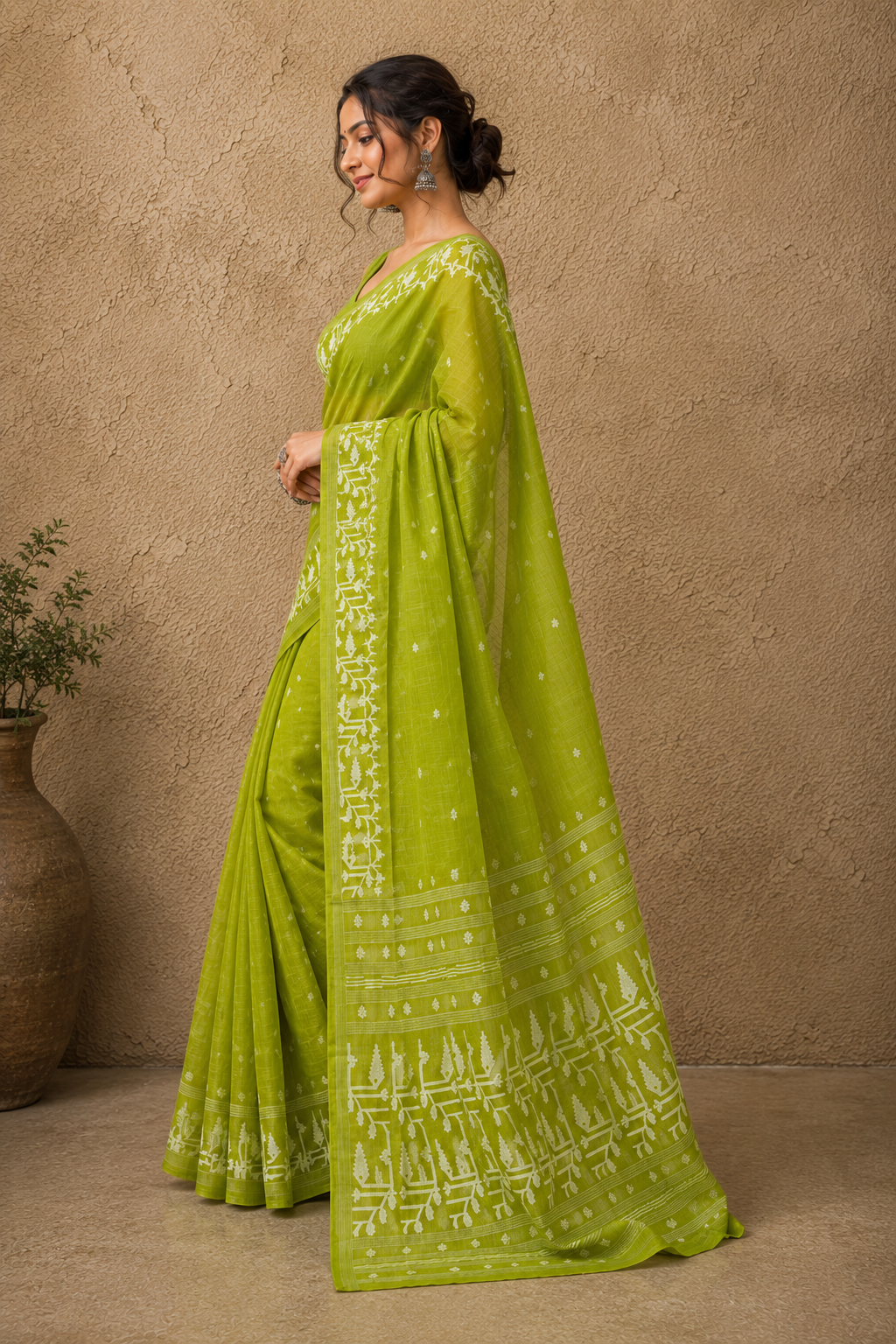 Handloom cotton jamdanis
