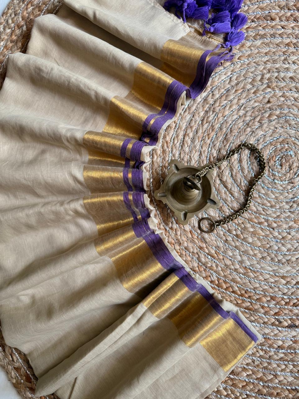 HANDSPUN cotton saree