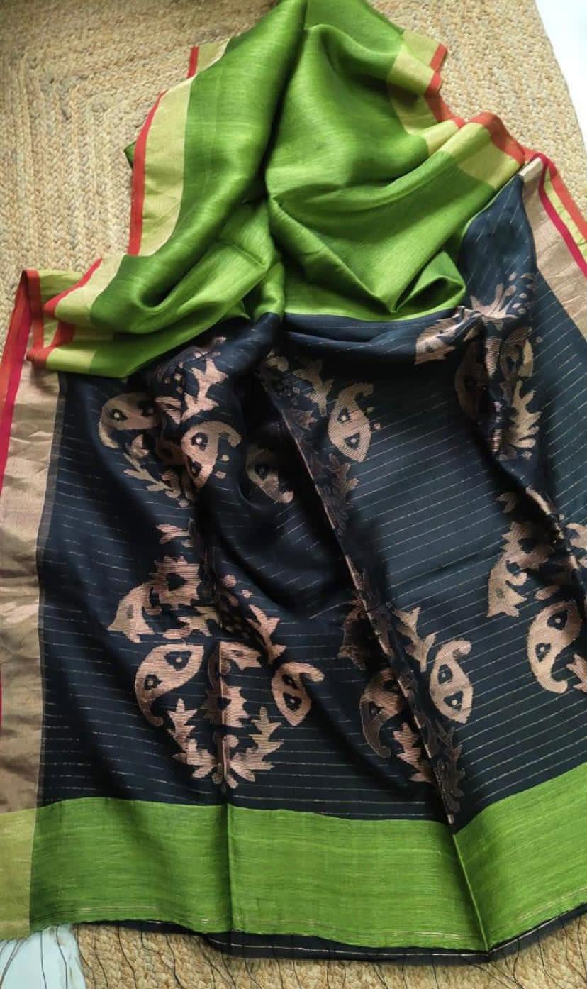 Linen Silk Jamdani