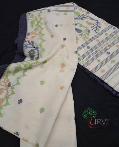 Handloom cotton jamdanis