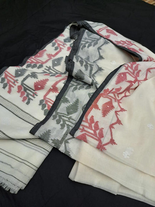Handloom cotton jamdanis