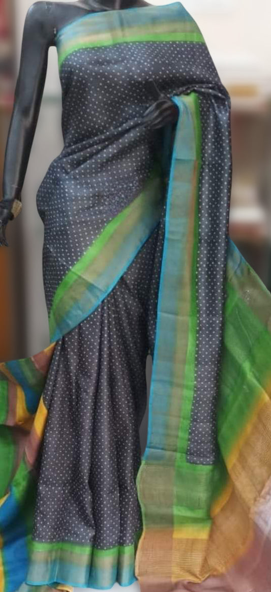 Tussar silk saree