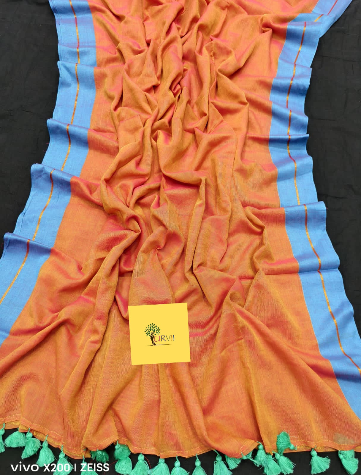 HANDSPUN cotton saree