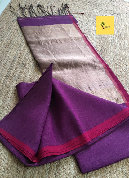 Tissue  Linen Sarees