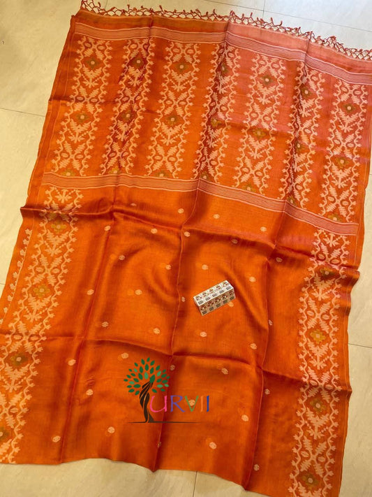 Tussar Jamdani saree