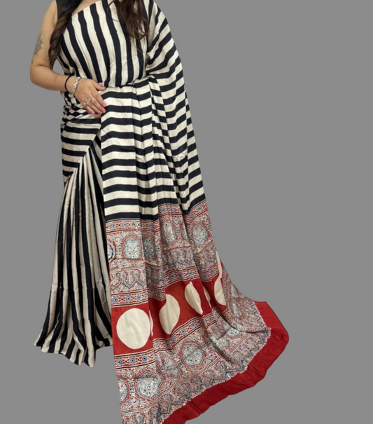 Ajrakh Printed Modal Silk