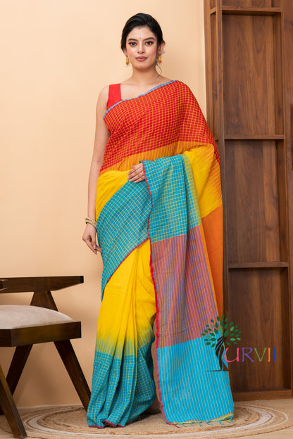 HANDSPUN cotton saree