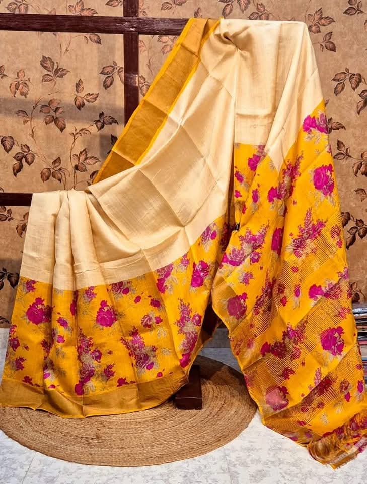 Tussar silk saree