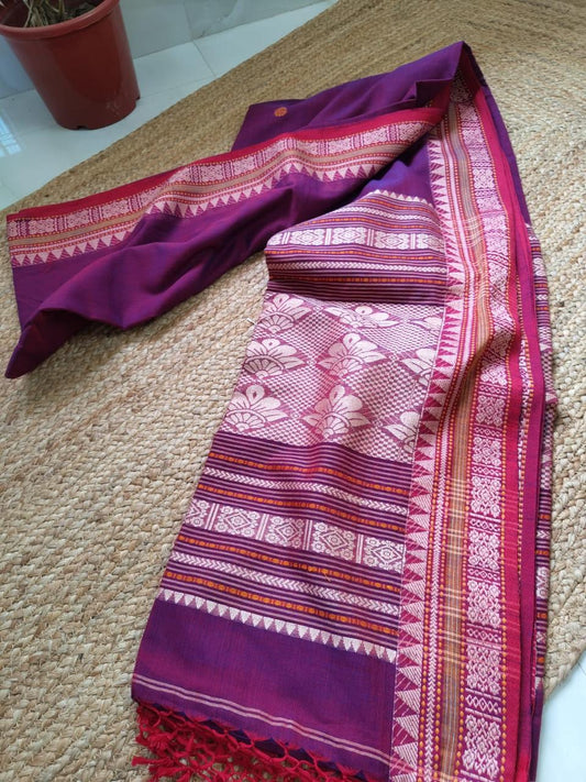 Handspun charkha khadi saree