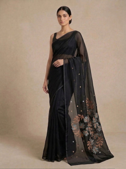 Linen Silk Jamdani