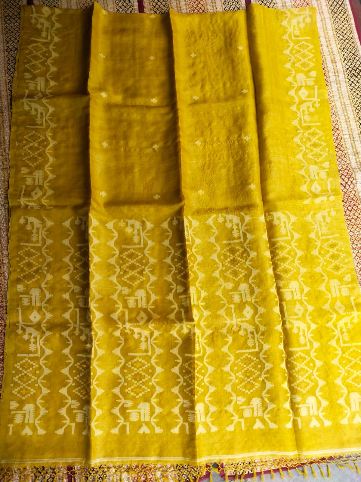 Tussar Jamdani saree